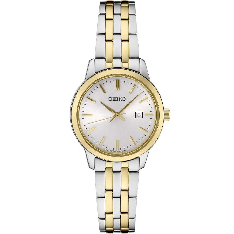 Seiko Essentials 30mm Two-Tone White Dial/Steel