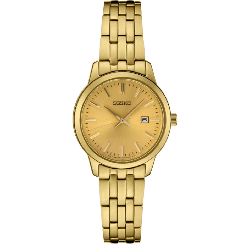 Seiko Essentials Collection 30mm Quartz Gold Tone, SUR444