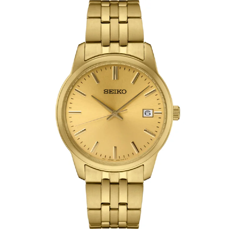 Seiko Essentials Collection Gold Tone with Champagne Dial, SUR442