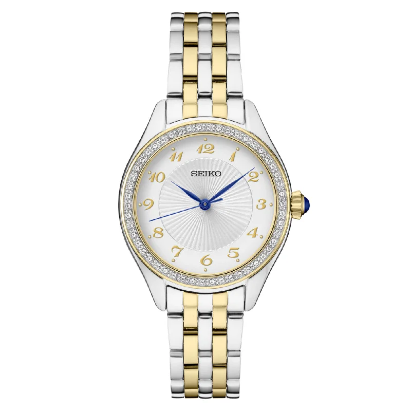 Seiko Essentials Two-Tone Gold with Swarovski Crystals, SUR392