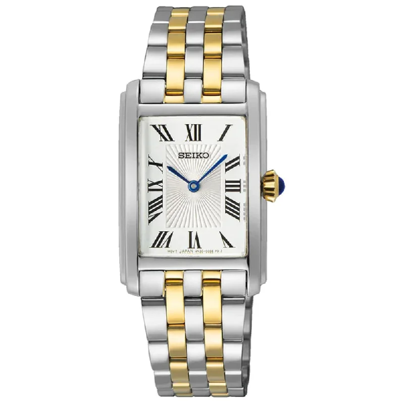 Seiko Ladies Essentials Rectangle 22mm Quartz Watch