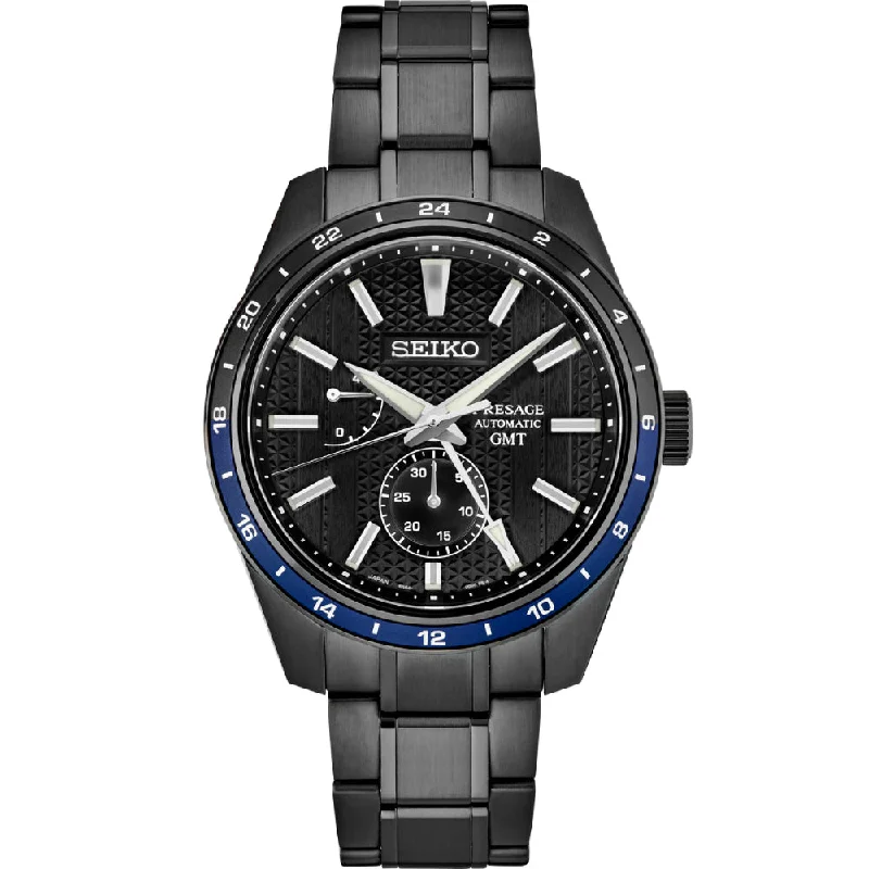 Seiko Presage Zero Halliburton Black GMT Limited Edition Automatic