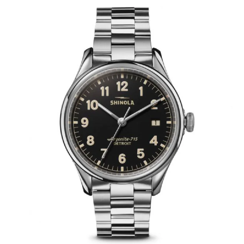 Shinola Gents 38mm Vinton - Black Dial