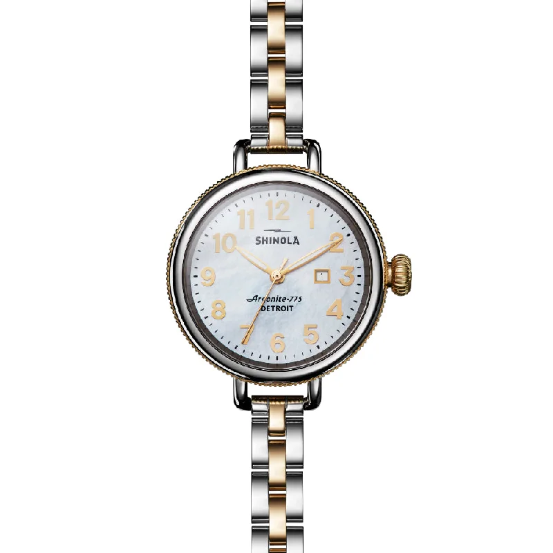 Shinola Ladies 34mm Birdy-White Mother of Pearl