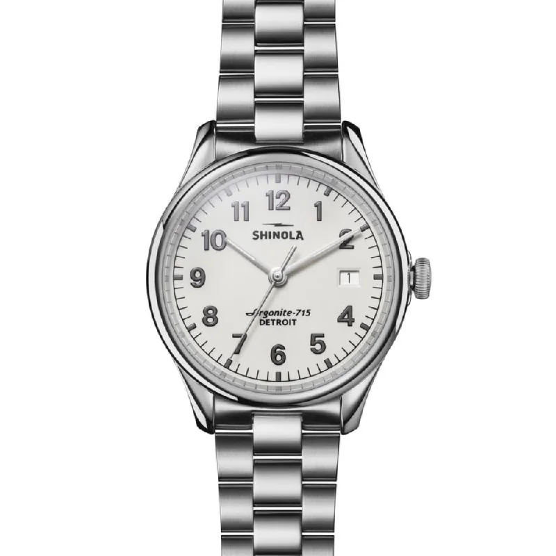 Shinola Ladies 38mm Vinton-Alabaster