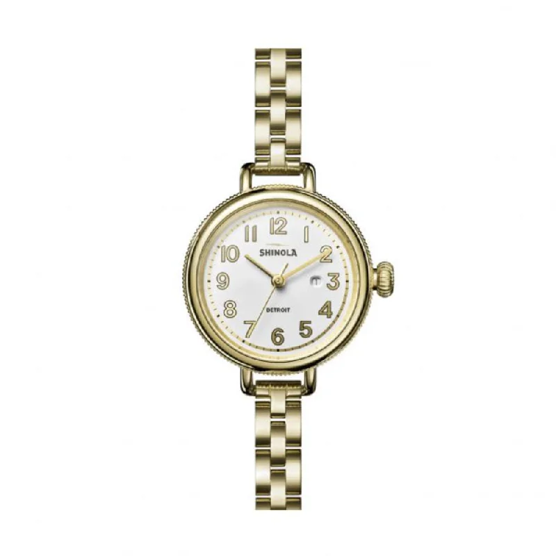 Shinola Ladies Gold Birdy 34mm