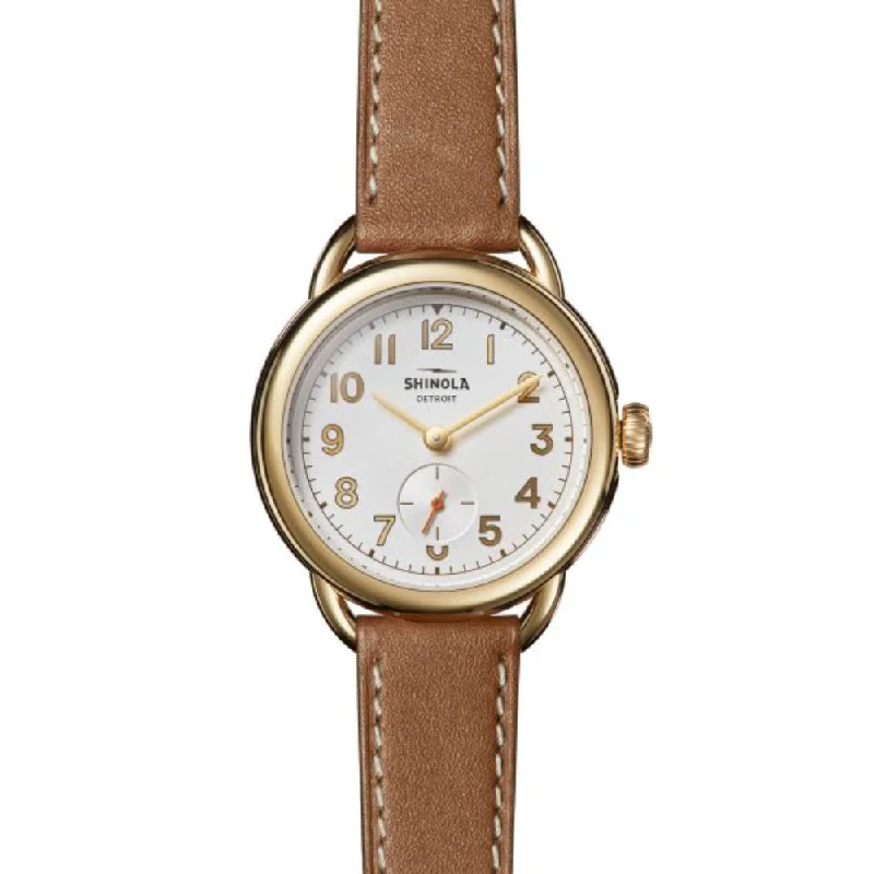 Shinola Ladies Runabout 36mm Gold Tone