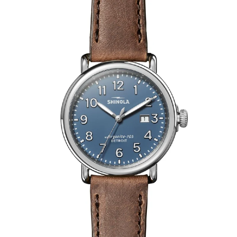 Shinola Runwell 41mm Quartz - Blue Dial