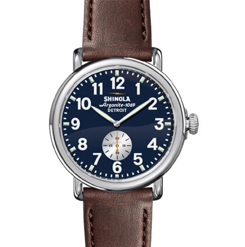 Shinola Runwell 41mm Quartz, Midnight Blue Dial