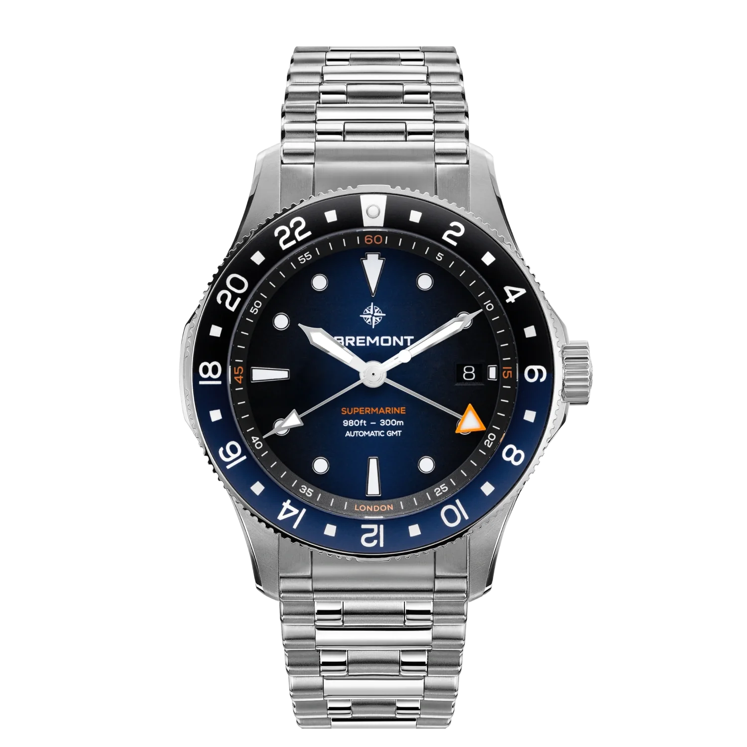 Supermarine 300M GMT, 'Glacier' Blue