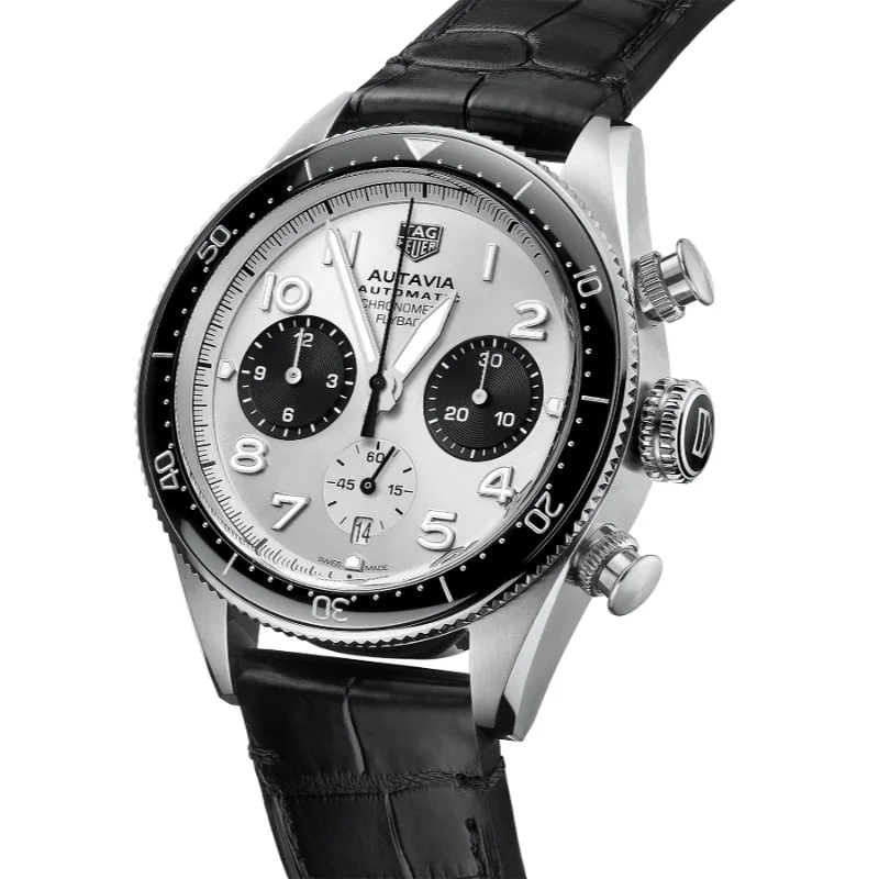 Tag Heuer Autavia 42mm Automatic Chronograph w/Fly Back - Grey/Black