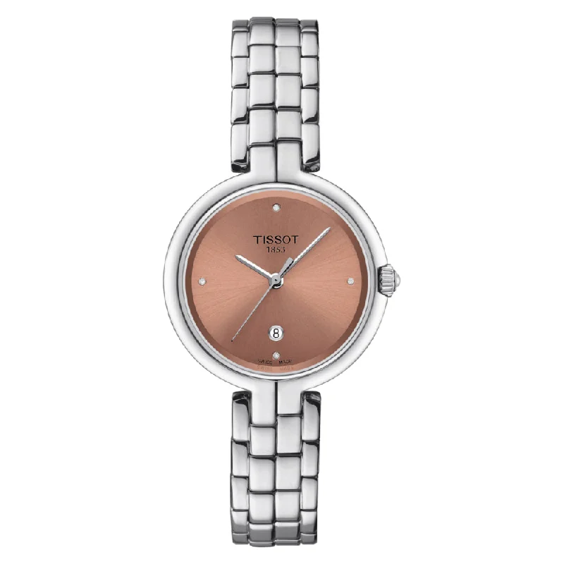 Tissot Ladies Flamingo 30mm Quartz Watch with Diamonds