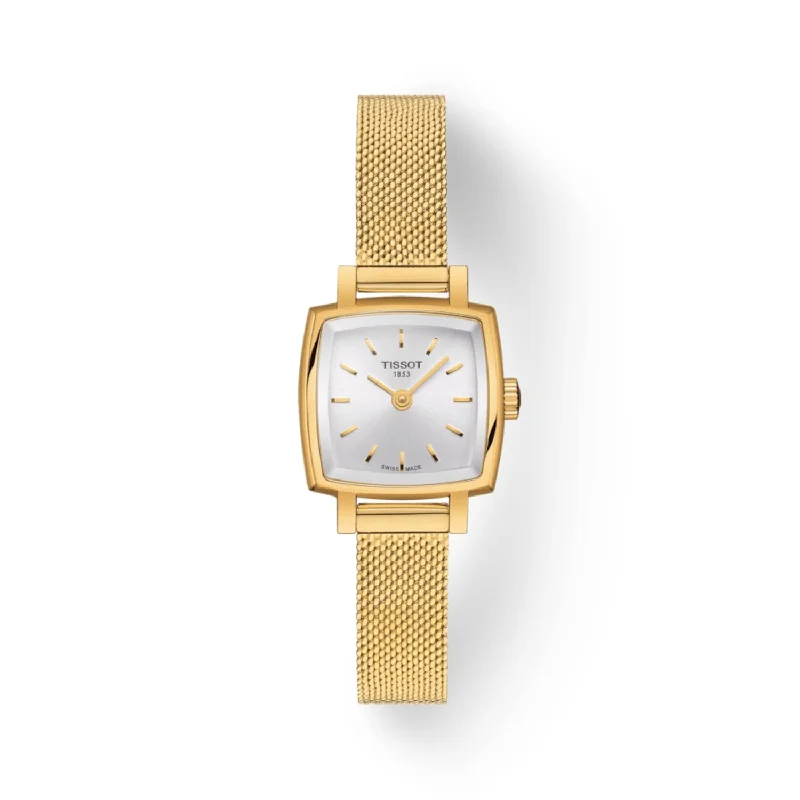 Tissot Lovely Square 316L 20mm Gold Tone Quartz Watch