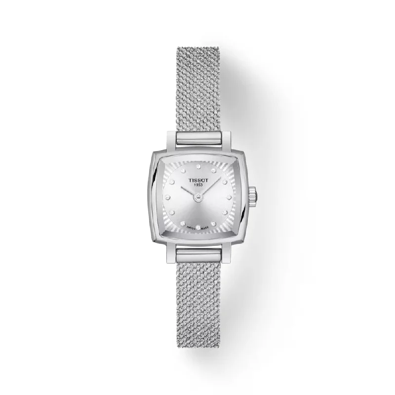 Tissot Lovely Square T-Lady 20mm Quartz Watch with Diamonds