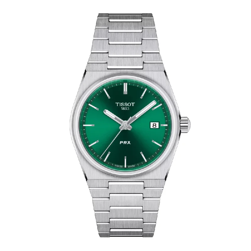 Tissot PRX 35mm Stainless Steel Quartz Watch - Green Dial