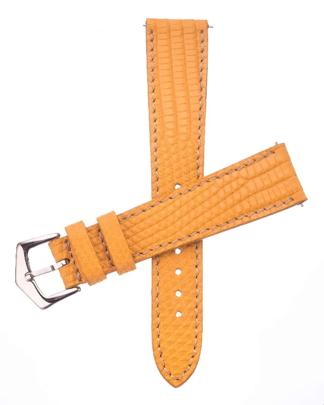 Yellow Lizard Watch Strap